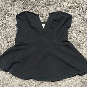 EXPRESS Flared Black Tube Top Size XSMALL